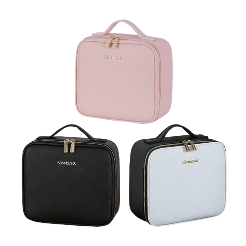 LED Mirror Cosmetic Travel Bag